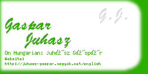 gaspar juhasz business card